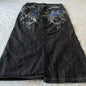 Retro Washed Spliced Denim High Brand Jeans