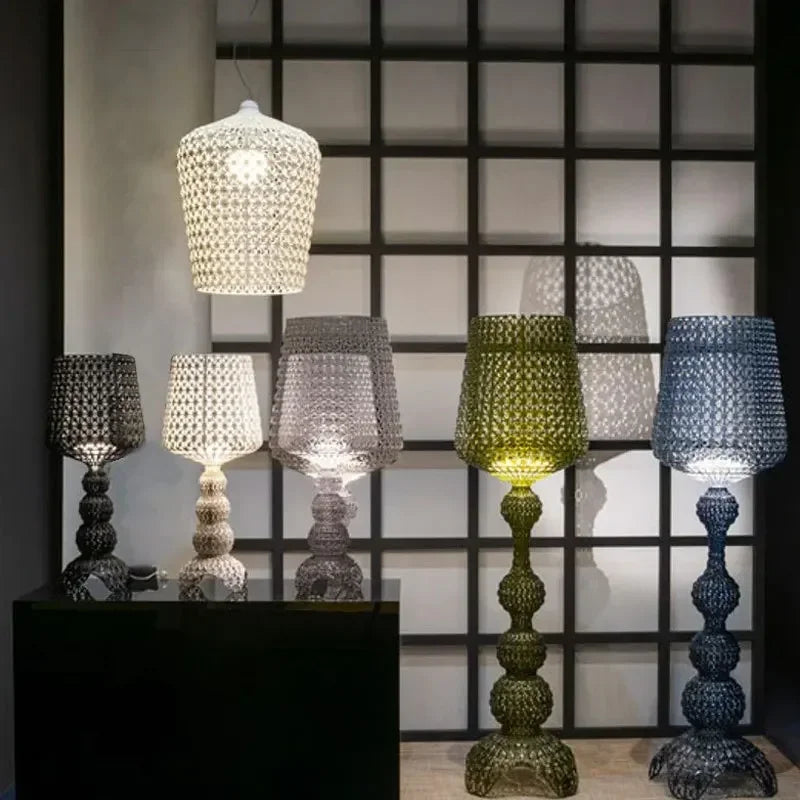 Italian Designer's Creative Hollowed Out Floor Lamp