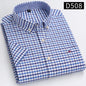 Plus Size Men Plaid Striped Formal Business