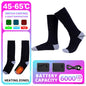 New Heated Winter Thermal Socks, Rechargeable