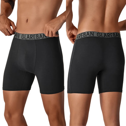 5pc Mid-Long Cotton Brand Boxer Shorts Men