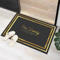 Gold Stripes Decorations Door Entry Carpet