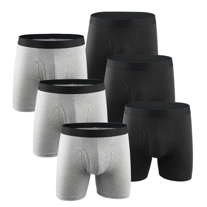 Mens Long Cotton Boxer Shorts Underwear