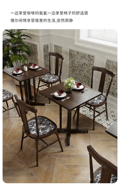 Western Dining Table and Chair Cafe Hotel