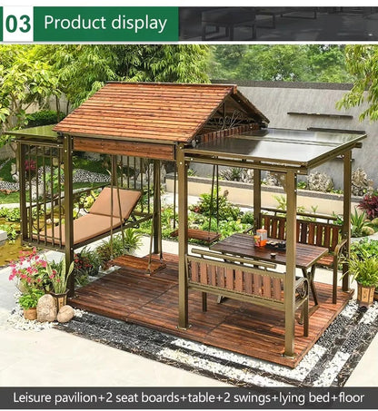 Multifunctional Outdoor Gazebo, Garden Structure,