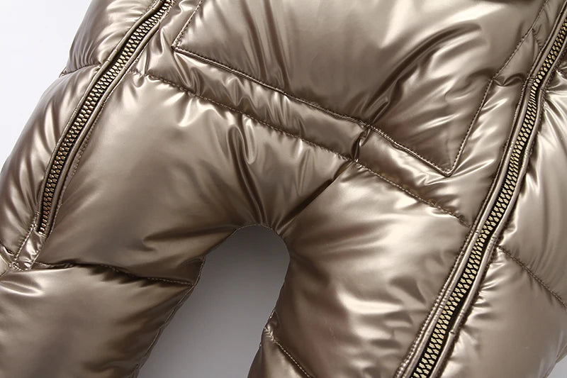 Boy/Girl Newborn Romper Thicken Waterproof Snowsuit Hoodied