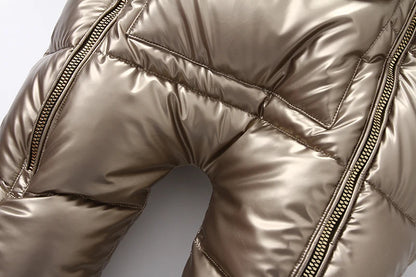 Boy/Girl Newborn Romper Thicken Waterproof Snowsuit Hoodied