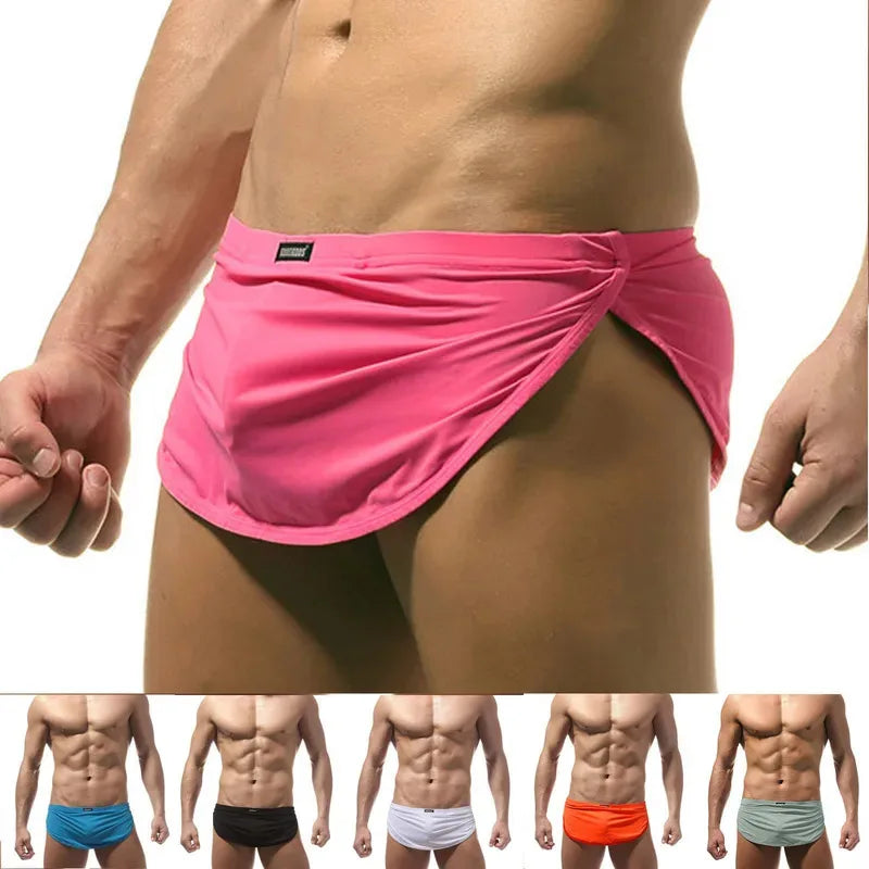 Sexy Men'S Casual Home Shorts With Pouch