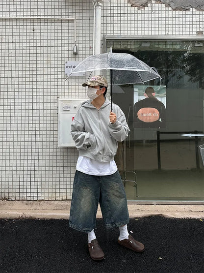 Men's Loose Straight Wide Leg Vintage Casual