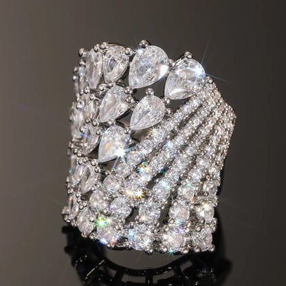 Full Round/Pear Cubic Zirconia Fashion Design Luxury