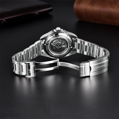 PAGANI DESIGN Men's GMT Stainless Steel Sport