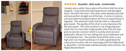 Massage Sofa Fabric Theater Lumbar Support Adjustable