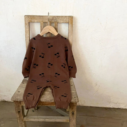 Boy/Girl Pure Cotton Cartoon Crawling Clothes