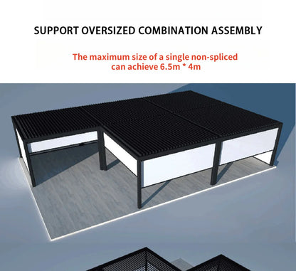 Aluminum Louvered Sunroof Pergola Roof Canopy