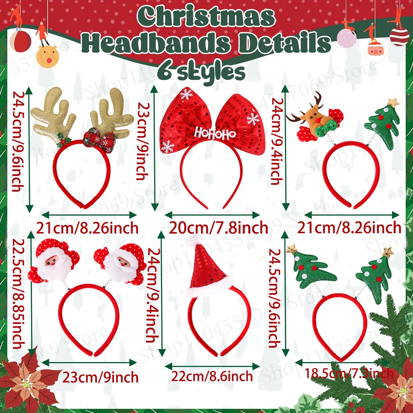 Headband Christmas Party Decorations Favors