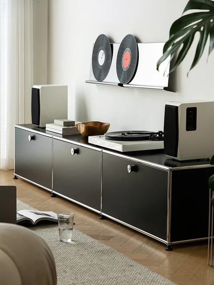 Metal Storage Display Cabinet Living Room