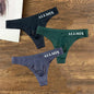 3pcs Sexy Thong Silk Bulge Pouch G-string