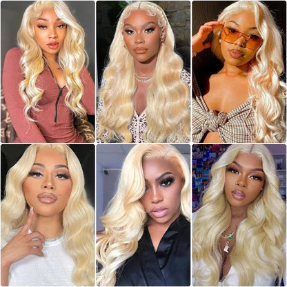 Blonde Body Wave Lace Front Wig Human Hair