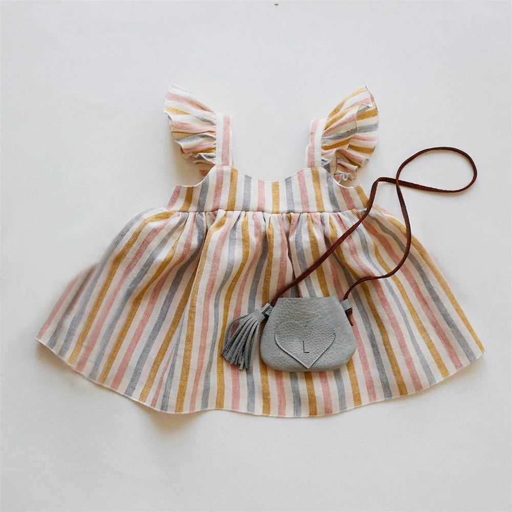 Baby Girls Linen Cotton Princess Dress
