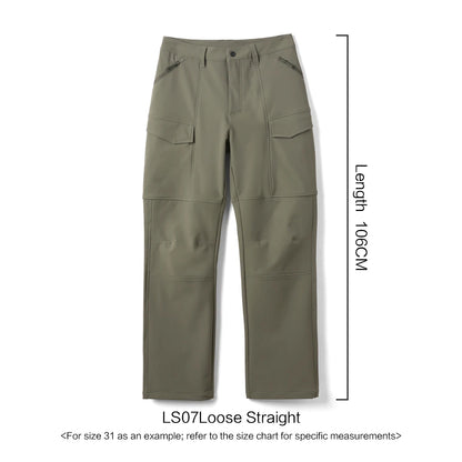 Loose Straight Water Repellent Softshell Hiking Trouser