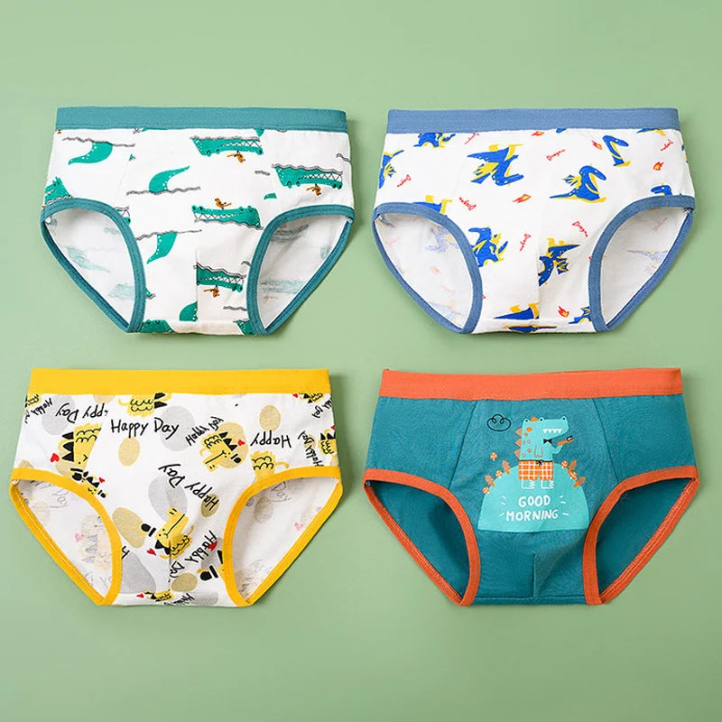 12 Pcs Boys Boxer Briefs Underwear Breathable Baby
