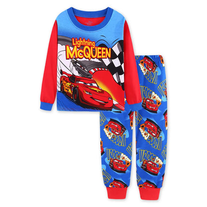 2 Pcs Boys 95 Cars McQueen Cartoon Sleepwear