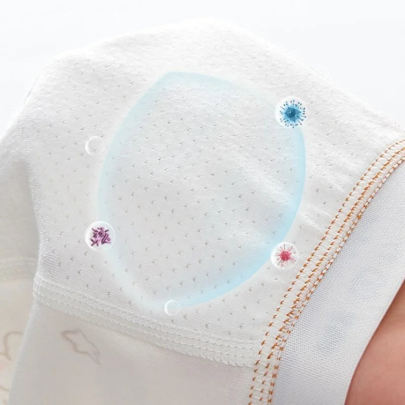 4PCS Boys Cute Mesh Breathable Comfort Underwear