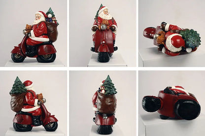 Santa Claus Statue Home Resin Sculpture Decoration