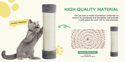 Tall Multi-Cat Climbing Tower for Pet Furniture
