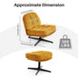 Redlife Modern Foldable Accent Swivel Tufted Chair