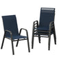 4 Stackable Outdoor Patio Chairs, All-Weather