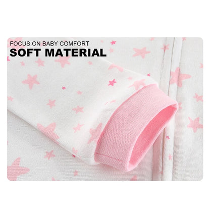 3 Pcs Solid Zipper Baby Rompers 100%Cotton