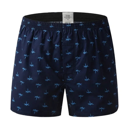 1PC 100% Cotton Men's Loose Boxer Briefs Underwear