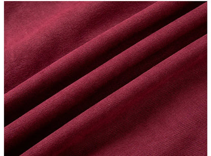 Woman Red Long Dress French Style Vintage