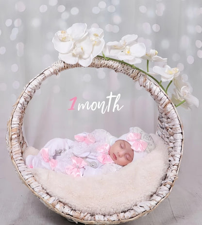 4 Pcs Boy/Girl Rhinestone Crown Jumpsuit Clothing