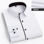 double collor Full shirts for men plus size