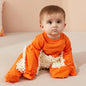 Girls Cleaning Mop Long Sleeve Crawling Jumpsuit