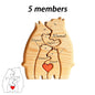 Wooden Bear Family Puzzle Personalized Home Decor