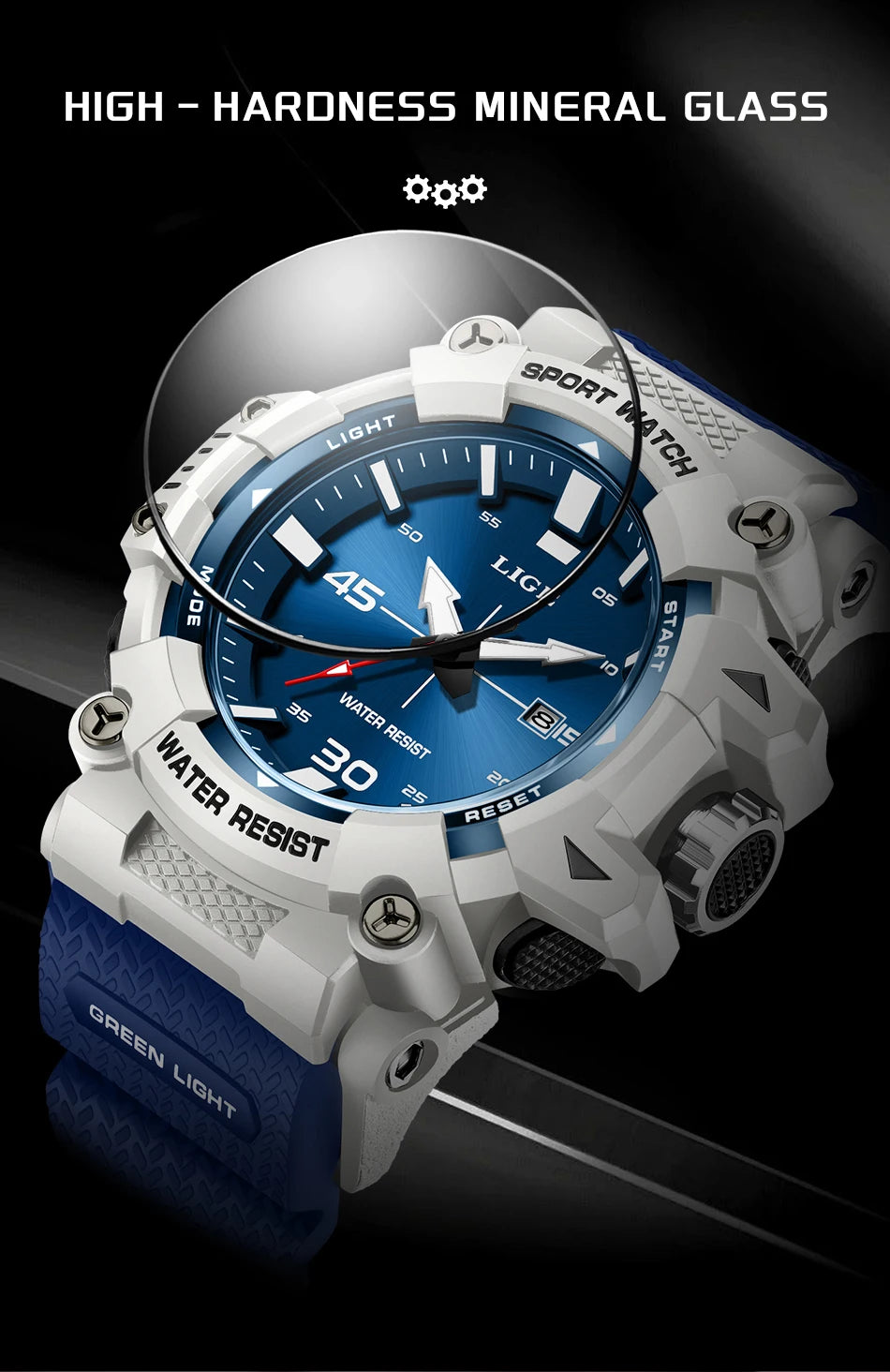 Male Fashion Sport Waterproof Quartz Wristwatches