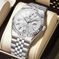 POEDAGAR High Quality Men Waterproof Luminous  Watch