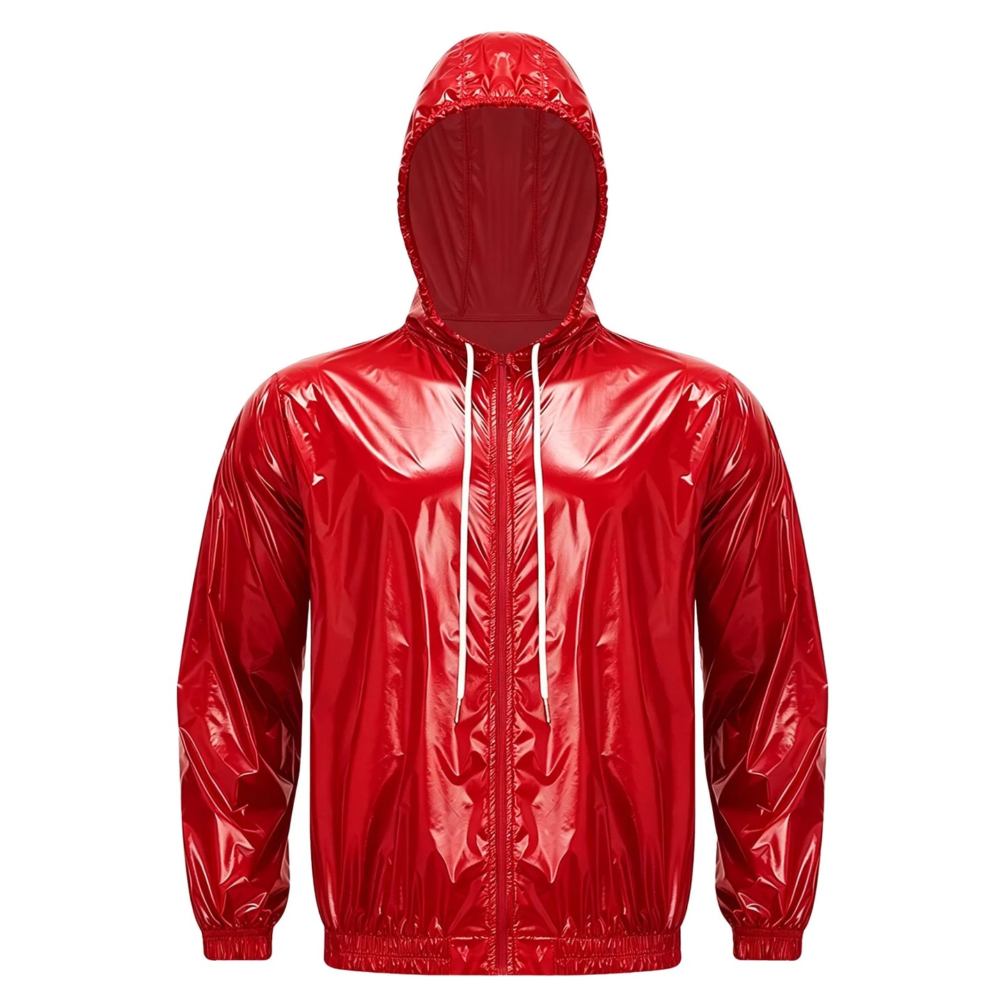 Mens Waterproof Hooded Breathable Raincoat