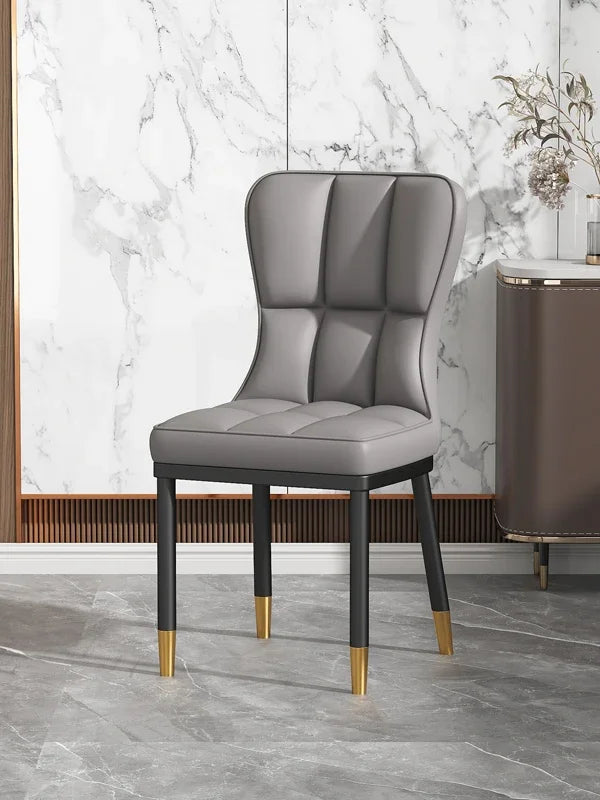Italian Backrest Luxury Dining Chair Modern Retro
