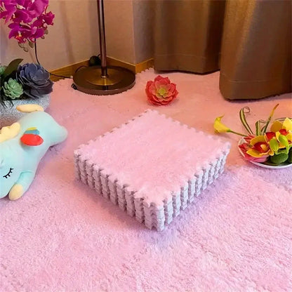 12Pcs Thickened Foam Interlocking Carpet Puzzle Mat Rug