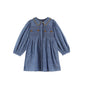 Girls Cute Embroidery Long Sleeve Princess dDesses