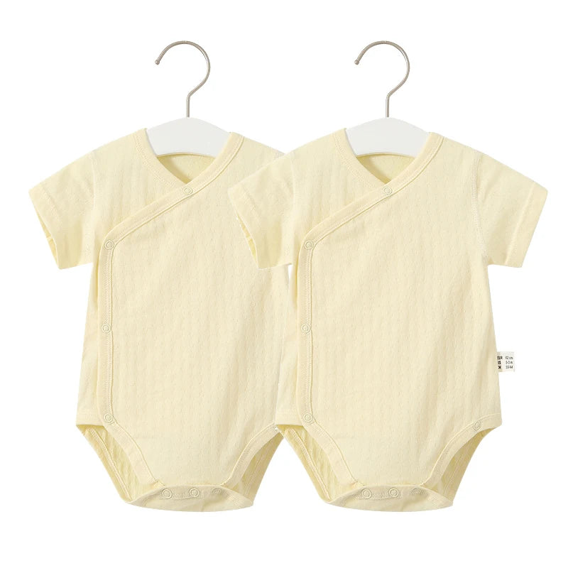2Pcs Newborn Baby Girls Romper Pure Cotton Bodysuit