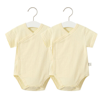 2Pcs Newborn Baby Girls Romper Pure Cotton Bodysuit