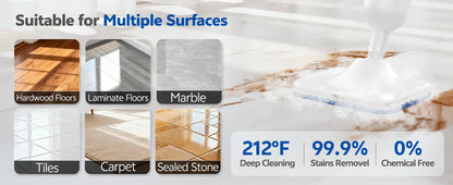 Powerful Mop Scrubbing Steam Cleaner Detachable Floor