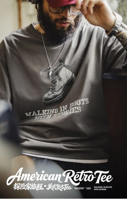 Vintage Graphic Printed Crewneck Loose Oversized Streetwear