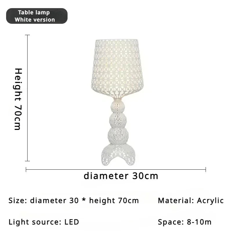 Italian Designer's Creative Hollowed Out Floor Lamp