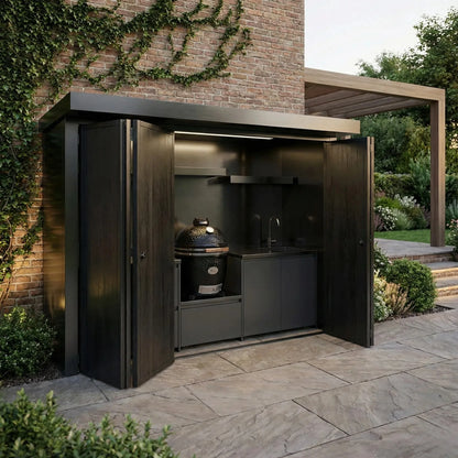 Outdoor Kitchen Pods BBQ Cooking Cabin with Electrical